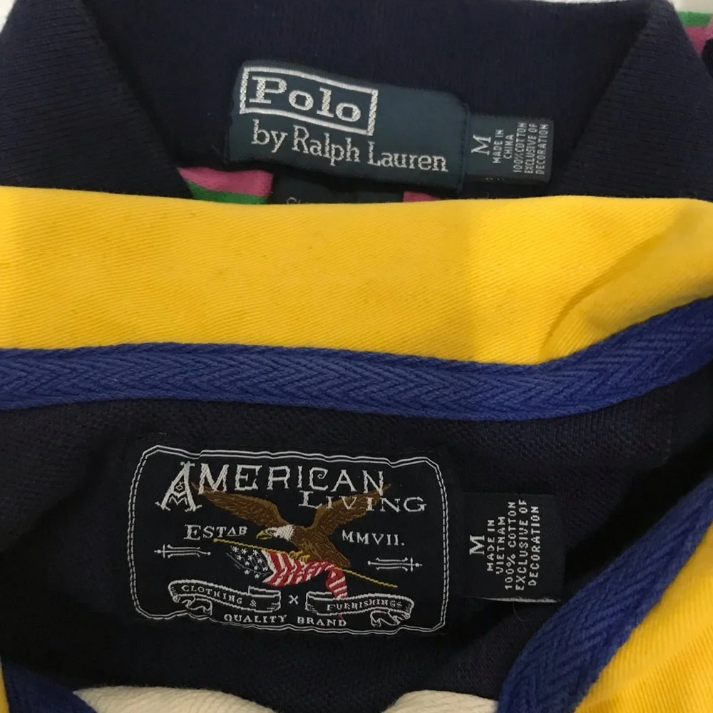 Polo by Ralph Lauren & American Living Polo Shirts Size M